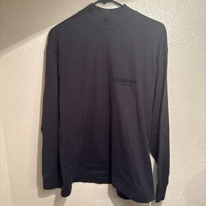 Essentials Men's Long Sleeve Tee in Black